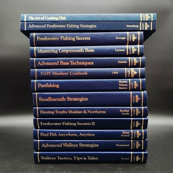 Other - North American Fishing Club NAFC 13 Book Lot Hardcover New Old Stock Library Set